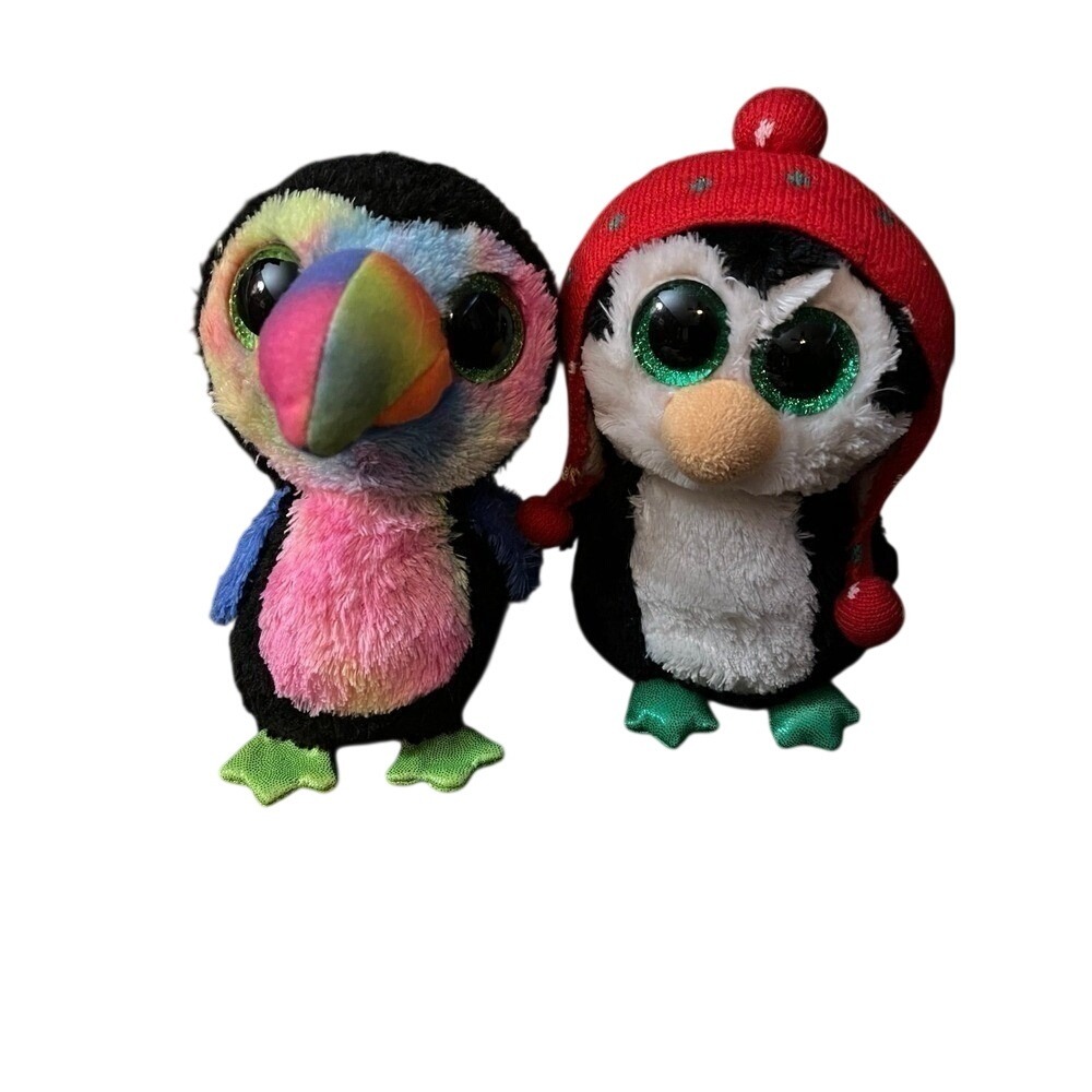 Ty Beanie baby Birdie bundle- "Freeze" and "Beaks" Together- Pre Owned,  Great!